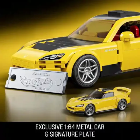 Mattel Brick Shop Hot Wheels '07 Honda S2000 építőjáték kisautóval