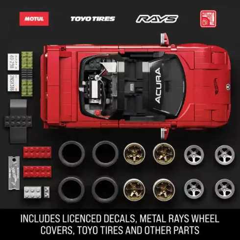 Mattel Brick Shop Hot Wheels ’90 Acura NSX építőjáték kisautóval