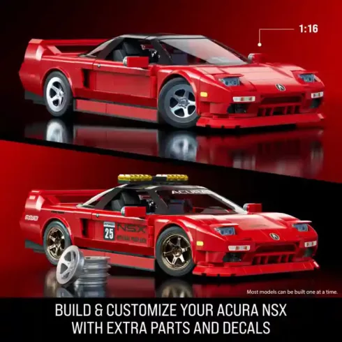 Mattel Brick Shop Hot Wheels ’90 Acura NSX építőjáték kisautóval