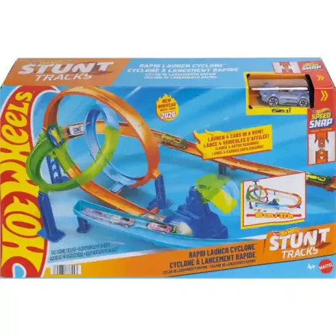 Mattel Hot Wheels kaszkadőr duplahurok pályaszett kisautóval