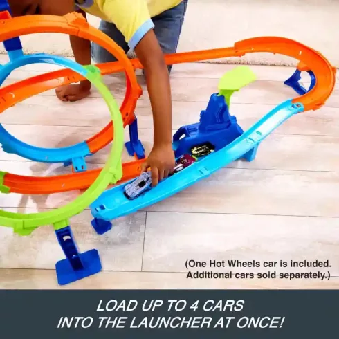 Mattel Hot Wheels kaszkadőr duplahurok pályaszett kisautóval