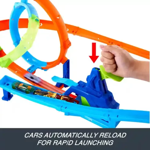Mattel Hot Wheels kaszkadőr duplahurok pályaszett kisautóval