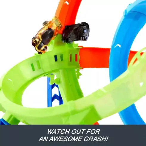 Mattel Hot Wheels kaszkadőr duplahurok pályaszett kisautóval
