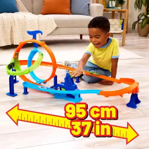 Mattel Hot Wheels kaszkadőr duplahurok pályaszett kisautóval
