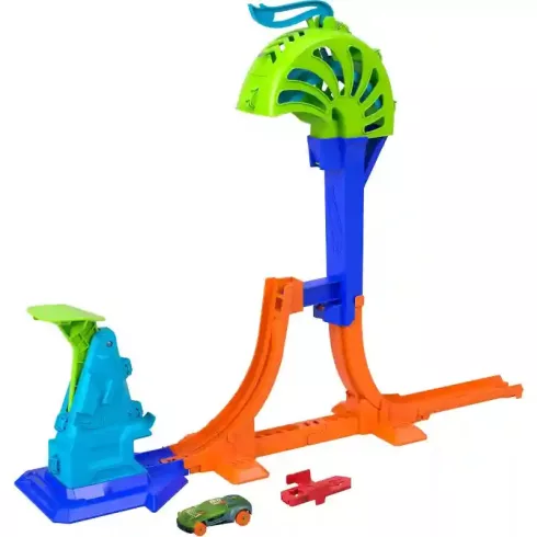 Mattel Hot Wheels függőleges ugrató pályaszett kisautóval
