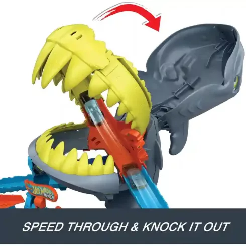 Mattel Hot Wheels cápatámadás a strandon játékszett kisautóval