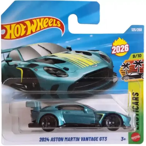  Mattel Hot Wheels 2024 Aston Martin Vantage GT3 kisautó