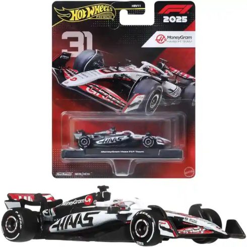  Mattel Hot Wheels Premium MoneyGram Haas F1 Team kisautó