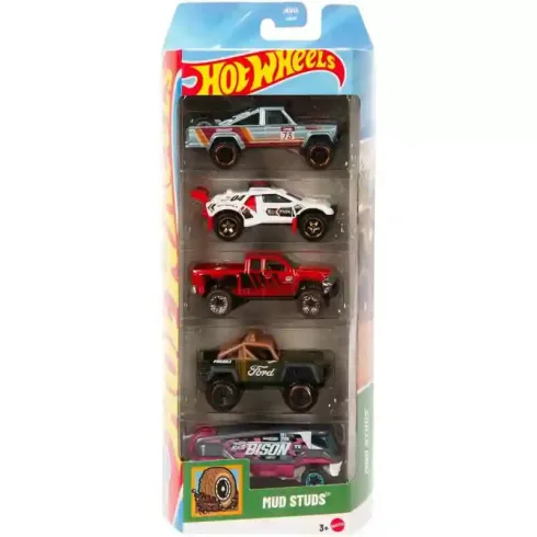 Mattel Hot Wheels kisautók 5 darabos szett - Mud Studs™