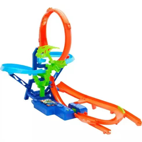 Mattel Hot Wheels ütközés a levegőben motorizált pályaszett kisautóval