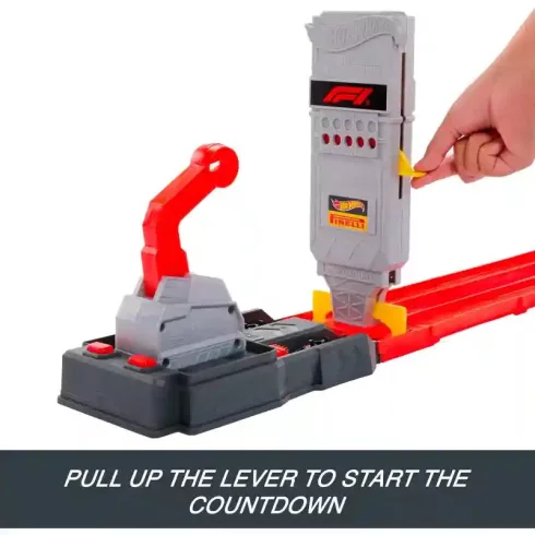 Mattel Hot Wheels Racing Formula 1 célegyenes versenypálya 2 versenyautóval