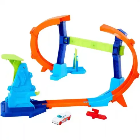 Mattel Hot Wheels dugóhúzós ugratós pályaszett
