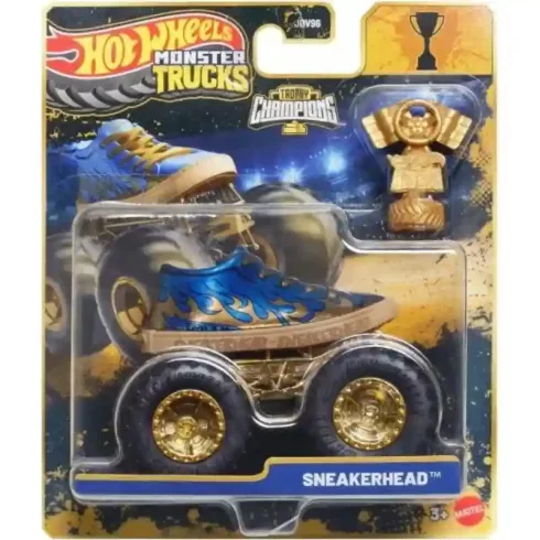 Mattel Hot Wheels Monster Trucks Trophy Champions Sneakerhead kisautó