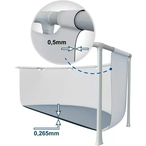 Intex Prism Frame fémvázas medence vízforgatóval 305 x 76 cm