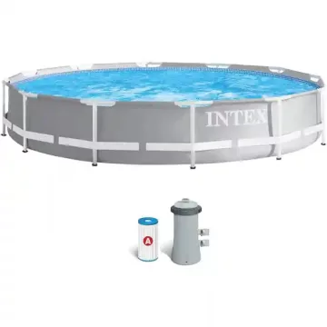   Intex Prism Frame fémvázas medence vízforgatóval 366 x 76 cm