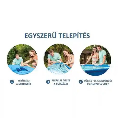 Intex Prism Frame fémvázas medence vízforgatóval 366 x 76 cm