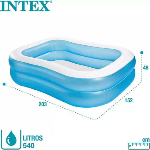 Intex felfújható családi medence 203 x 152 x 48 cm