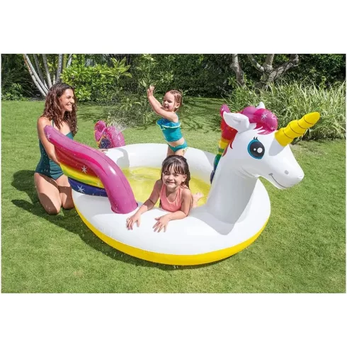 Intex felfújható unikornis gyerekmedence 272 x 193 x 104 cm
