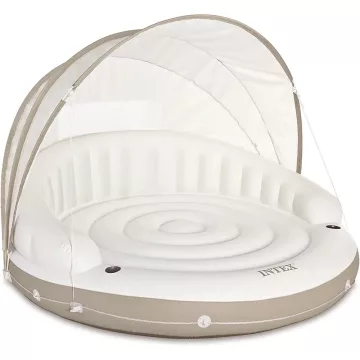   Intex felfújható úszósziget fotel árnyékolóval 199 x 150 cm