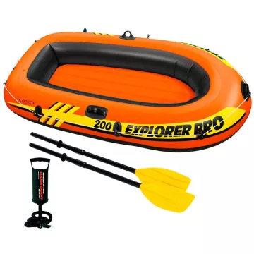   Intex Explorer Pro 200 felfújható csónak evezőkkel és pumpával 196 x 102 x 33 cm