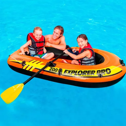 Intex Explorer Pro 200 felfújható csónak evezőkkel és pumpával 196 x 102 x 33 cm