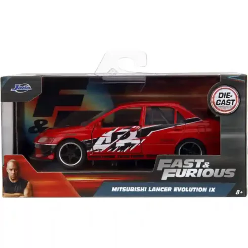 Jada Toys - Halálos iramban: Mitsubishi Lancer Evolution IX fém játékautó 13cm