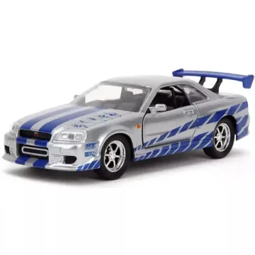   Jada Toys - Halálos iramban: Brian's Nissan Skyline GT-R (R34) fém játékautó 13cm