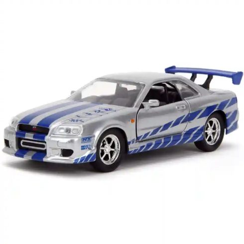 Jada Toys - Halálos iramban: Brian's Nissan Skyline GT-R (R34) fém játékautó 13cm