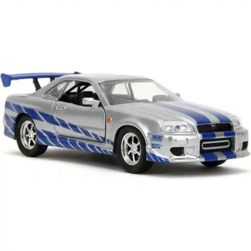 Jada Toys - Halálos iramban: Brian's Nissan Skyline GT-R (R34) fém játékautó 13cm