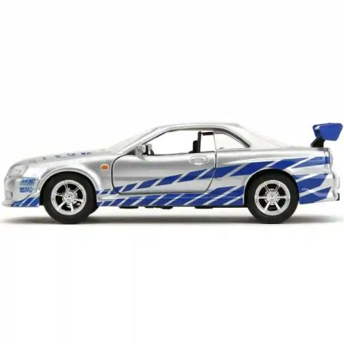 Jada Toys - Halálos iramban: Brian's Nissan Skyline GT-R (R34) fém játékautó 13cm