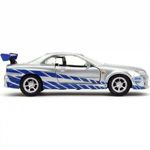 Jada Toys - Halálos iramban: Brian's Nissan Skyline GT-R (R34) fém játékautó 13cm