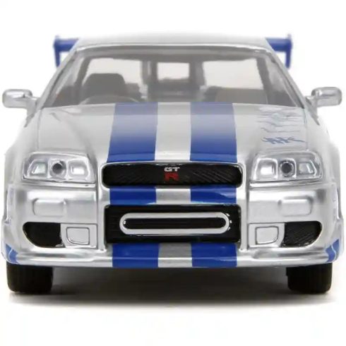 Jada Toys - Halálos iramban: Brian's Nissan Skyline GT-R (R34) fém játékautó 13cm