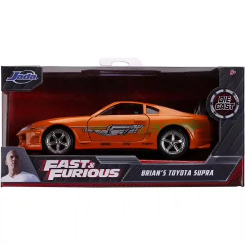 Jada Toys - Halálos iramban: Brian's Toyota Supra fém játékautó 13cm