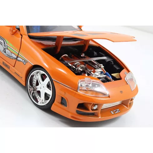 Jada Toys - Halálos iramban: Brian's 1995 Toyota Supra fém játékautó 22cm