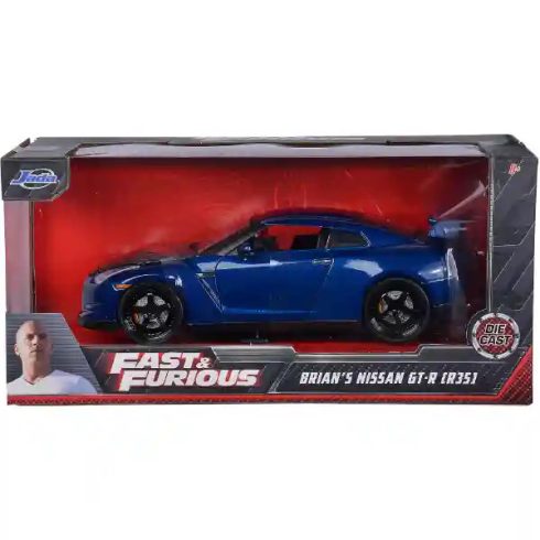 Jada Toys - Halálos iramban: Brian's Nissan GT-R (R35) fém játékautó 20cm