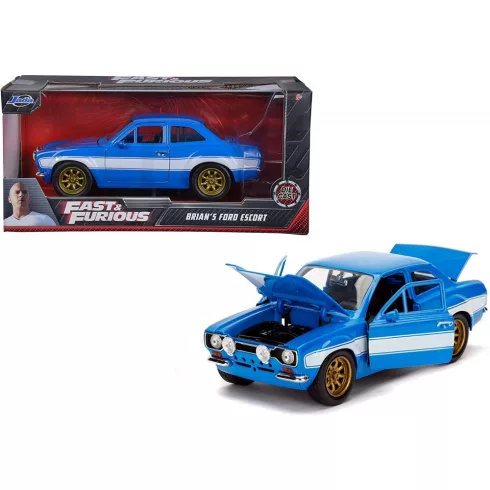 Jada Toys - Halálos iramban: Brian's 1974 Ford Escort fém játékautó 20cm