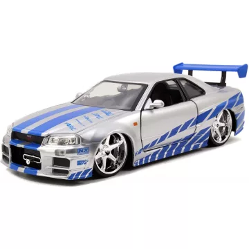   Jada Toys - Halálos iramban: Brian's Nissan Skyline GT-R fém játékautó 21cm