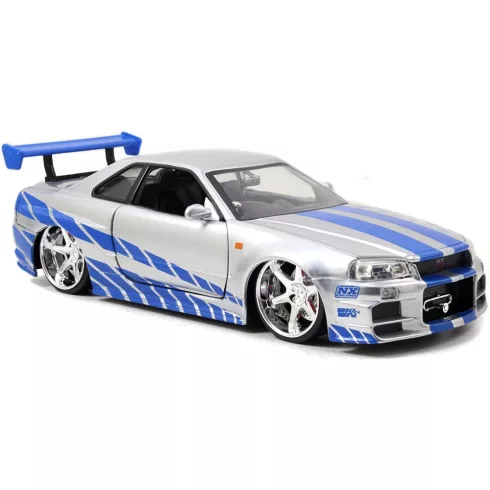 Jada Toys - Halálos iramban: Brian's Nissan Skyline GT-R fém játékautó 21cm