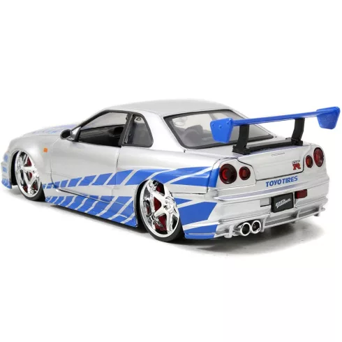 Jada Toys - Halálos iramban: Brian's Nissan Skyline GT-R fém játékautó 21cm