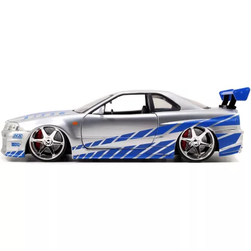 Jada Toys - Halálos iramban: Brian's Nissan Skyline GT-R fém játékautó 21cm