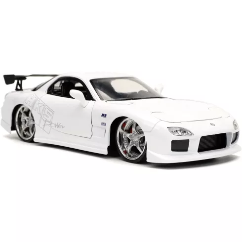 Jada Toys - Halálos iramban: 1993 Mazda RX-7 fém játékautó 21cm - fehér