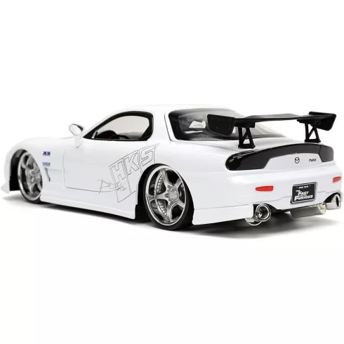 Jada Toys - Halálos iramban: 1993 Mazda RX-7 fém játékautó 21cm - fehér