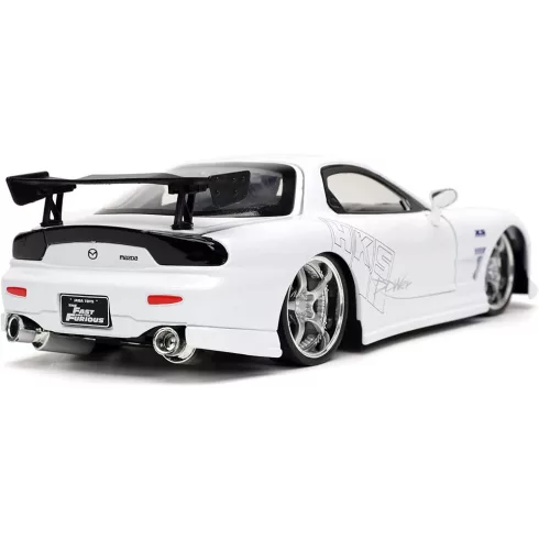 Jada Toys - Halálos iramban: 1993 Mazda RX-7 fém játékautó 21cm - fehér