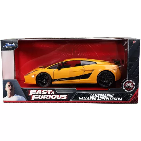 Jada Toys - Halálos iramban: Lamborghini Gallardo Superleggera fém játékautó 20cm