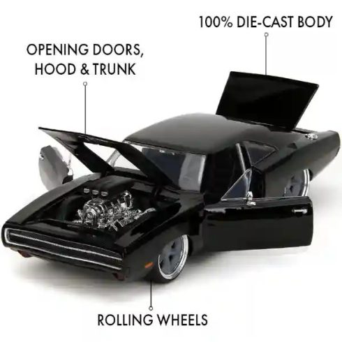 Jada Toys - Halálos iramban: 1970 Dodge Charger fém játékautó 22cm