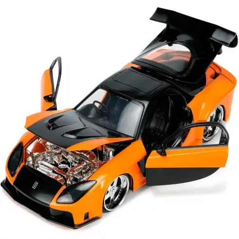 Jada Toys - Halálos iramban: Han's Mazda RX-7 fém játékautó 21cm Han figurával