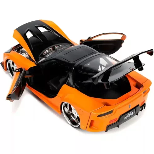 Jada Toys - Halálos iramban: Han's Mazda RX-7 fém játékautó 21cm Han figurával