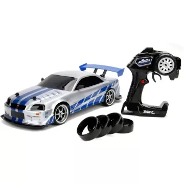   Jada Toys - Halálos iramban: Brian's Nissan Skyline GT-R távirányítós RC játékautó 42cm
