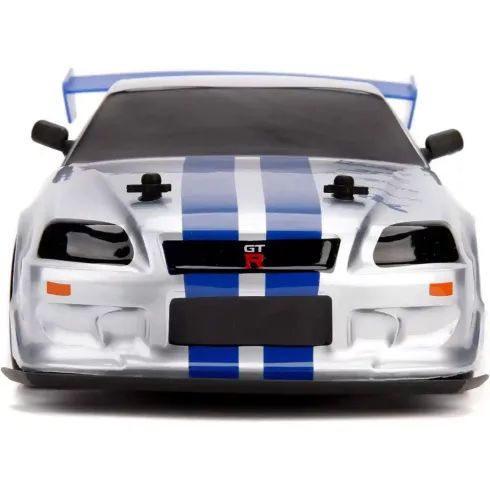 Jada Toys - Halálos iramban: Brian's Nissan Skyline GT-R távirányítós RC játékautó 42cm