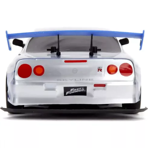 Jada Toys - Halálos iramban: Brian's Nissan Skyline GT-R távirányítós RC játékautó 42cm